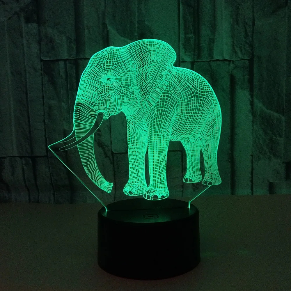 Подарок для бойфренда 7 цветов Изменение 3D Голограмма лампа USB акриловые огни вечерние Подарок на годовщину подарок на день Святого Валентина