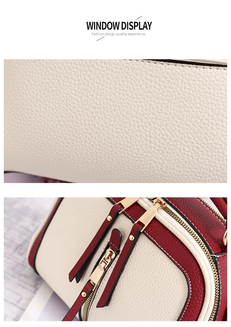 New Women Luxury Handbags Fashon PU Leather Lady Letter Strap Shoulder Bag Mini Female Panelled Designer Travel Crossbody SS3535 (13)