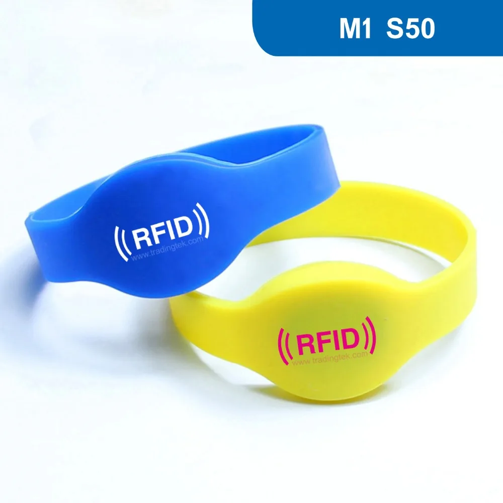 WB01 rfid-браслетов для контроля доступа, NFC Браслет биркой iso 14443A, 13.56 мГц 1kbyte R/W с оригинальным M1 S50 чип