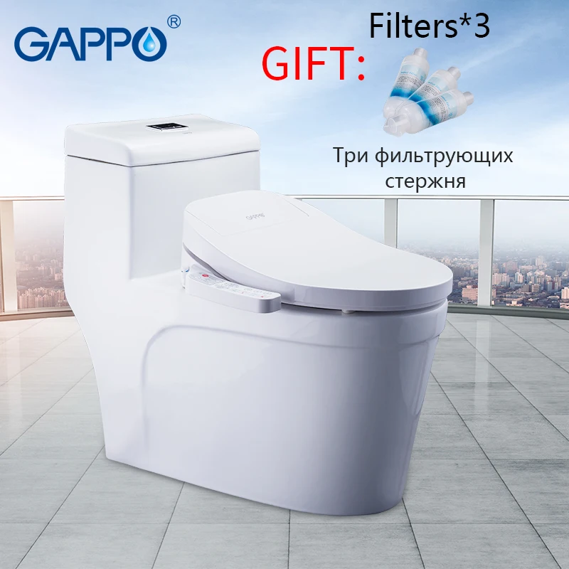 

GAPPO Smart Toilet Seats 4 Models Available Panel Control Intelligent Bidet Toilet Cover Washlet Elongate Multi-function Washing