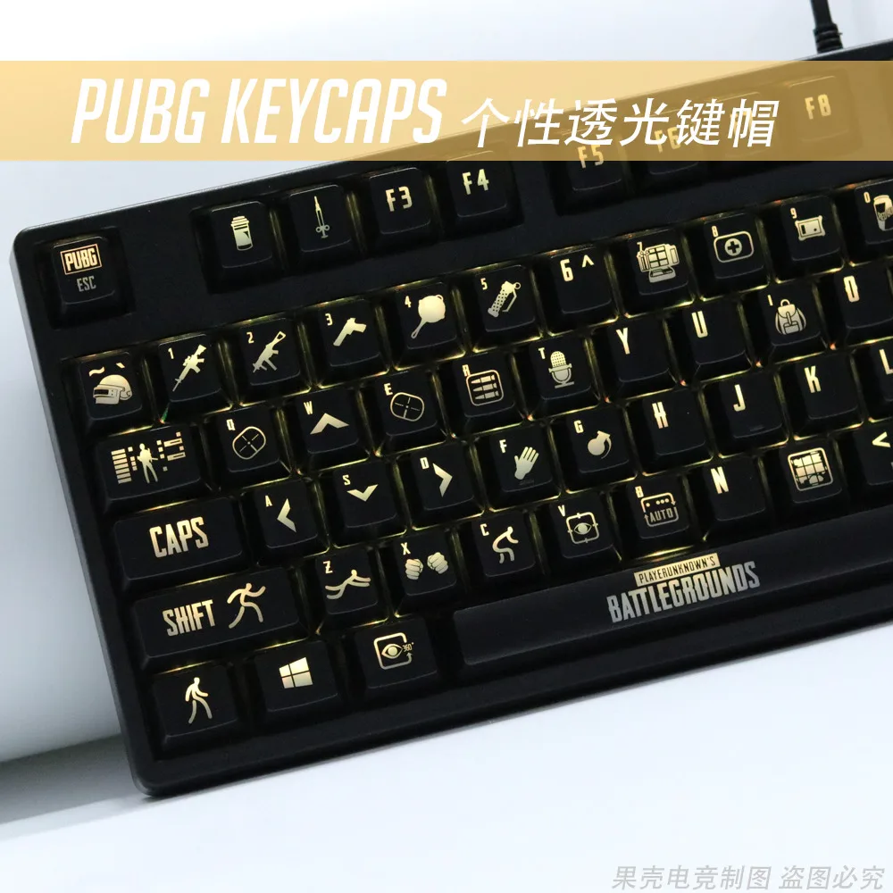 New Arrival Pop Game PUBG key caps Mechanical keyboard ABS