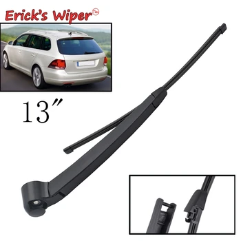 

Erick's Wiper 13" Rear Wiper Blade & Arm Set Kit For VW Golf VI MK 6 Variant 2009-2013 Windshield Windscreen Rear Window