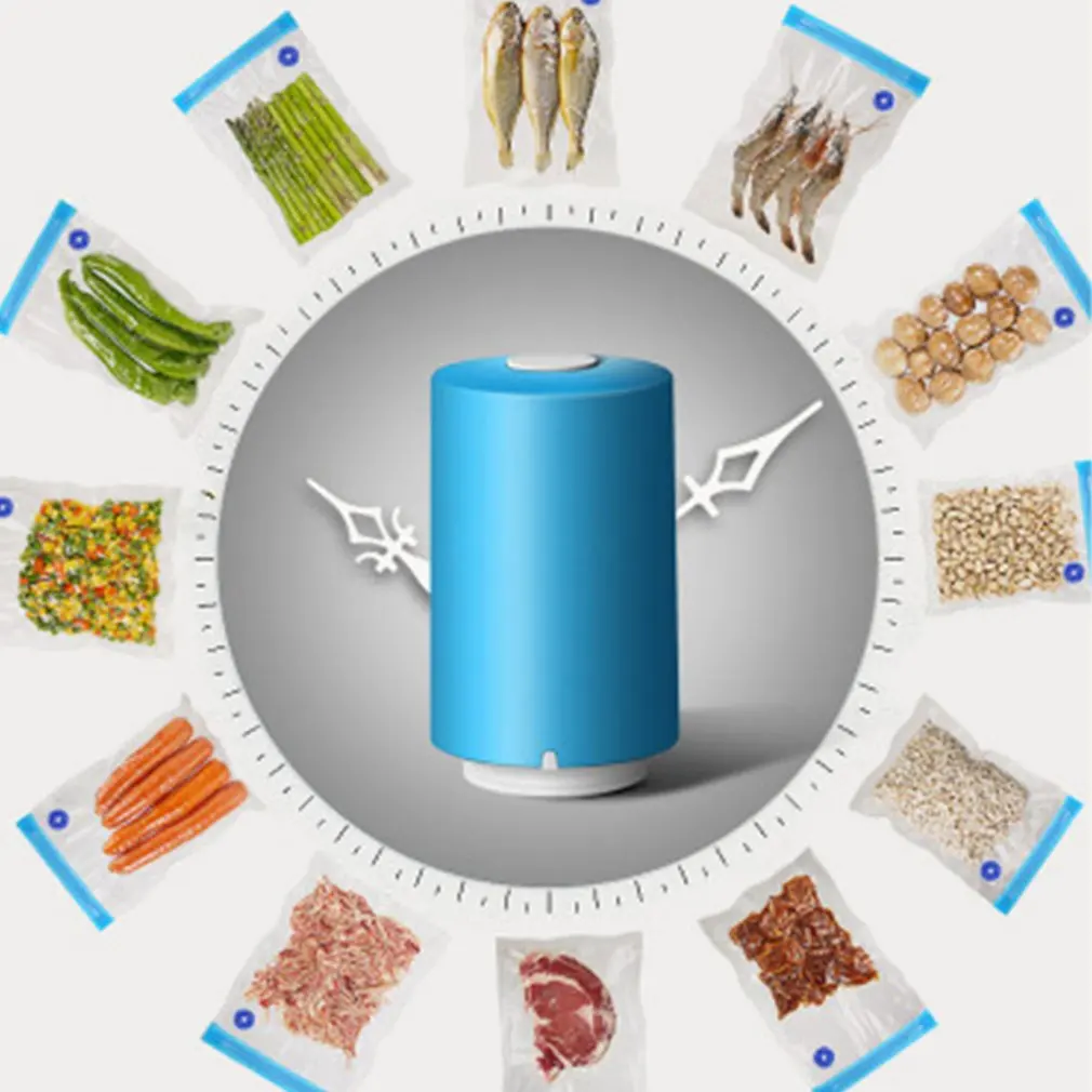 Мини автоматический вакуумный насос компрессионный Электрический вакуумный насос многофункциональный эффективный сохранение пищи Прямая