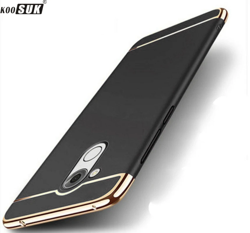 Чехол для Huawei Honor 6C Pro 3 в 1 полная защита роскошный деловой металлический матовый