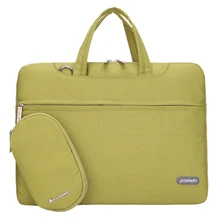 15 inch Laptop Bag Notebook Shoulder Messenger Bag Men Women Handbag Sleeve (Green)