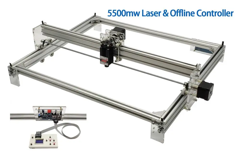 10 Вт большой лазерный станок с ЧПУ 6550 Настольный DIY лазерный гравировальный станок изображение ЧПУ принтер рабочая зона 65 см x 50 см Автономный контроллер - Цвет: 5500mw with offline
