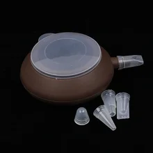 Коричневый чайник в форме большого размера силикон пищевого класса трубопровод горшок десерт декораторы для молочного соуса макарон, декор горшок