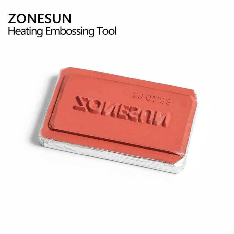 ZONESUN DIY Горячая фольга силиконовая форма тиснение пластины Пользовательский логотип бренда для пластиковых деревянных солнцезащитных очков тепловое тиснение