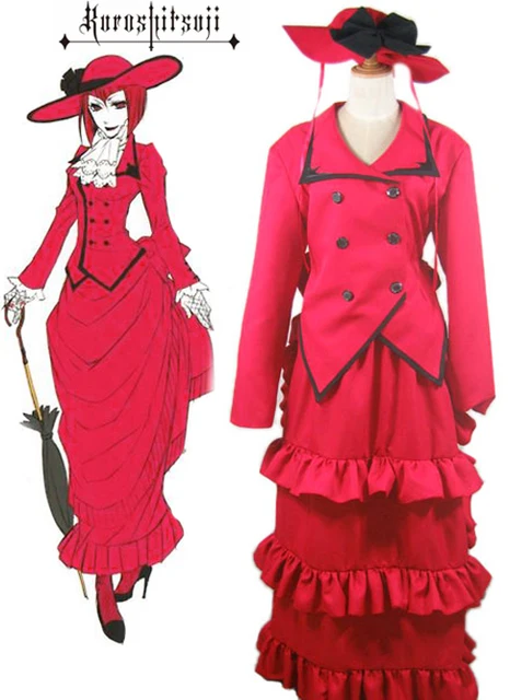 Black Butler Cosplay Madam Red Costume
