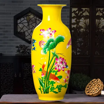 

Jingdezhen ceramic vase decoration flower vase modern decor Home Furnishing flower flower table decoration