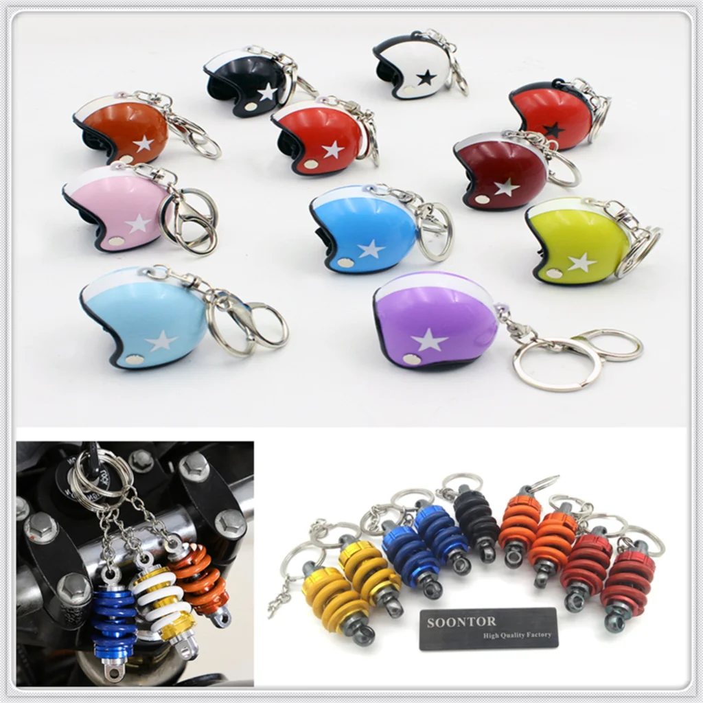 

Motorcycle iron Safety Helmet Car Keychain key ring chain KeyRing Accessories for YAMAHA 250 YZ250F HONDA CBR500R CB500F X