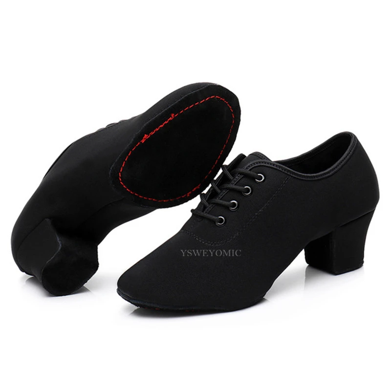 Zapatos baile de para mujer, suela de goma, Color negro, 5cm| | - AliExpress