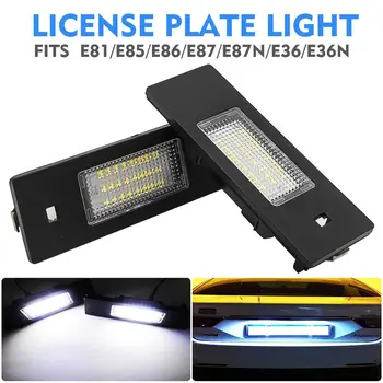 

2Pcs LED Licence Number Plate Light No Error For BMW 1 6 Z Series E81 E87 E63 E64 Z4 Mini