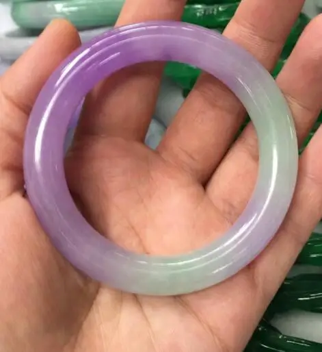 

Free Shipping fine jewelry Beautiful Real Natural JADE Jadeite Bangle Round bar Bracelet