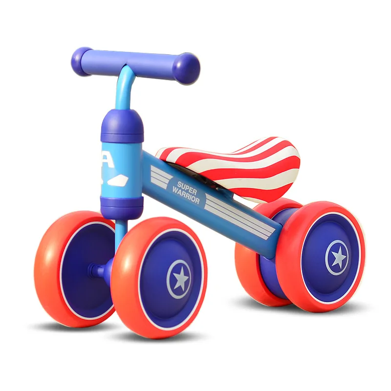 

Children Balance Bike Baby Walker Infant Scooter No Foot Pedal Driving Kids Toddler Bike 4 Wheel Push Scooter Baby Walker