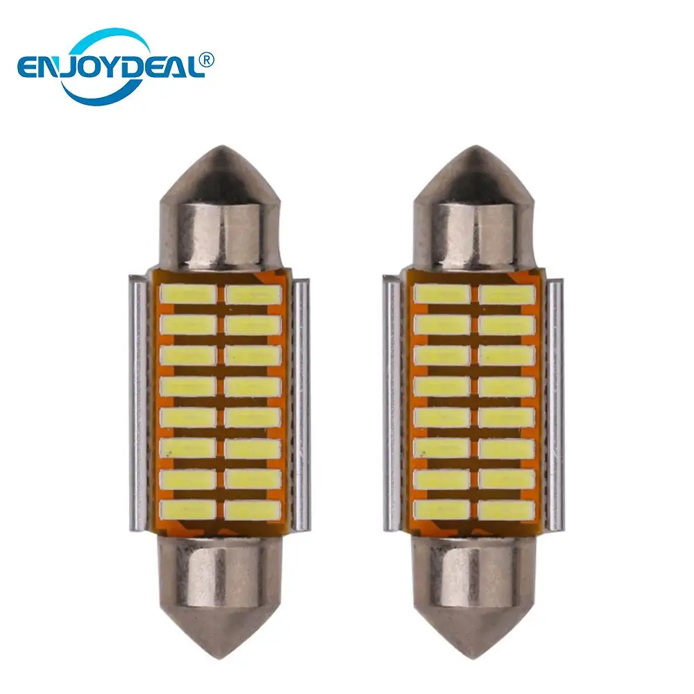 10 шт. двойной наконечник 4014SMD автомобильная светодиодная купольная Гирлянда для