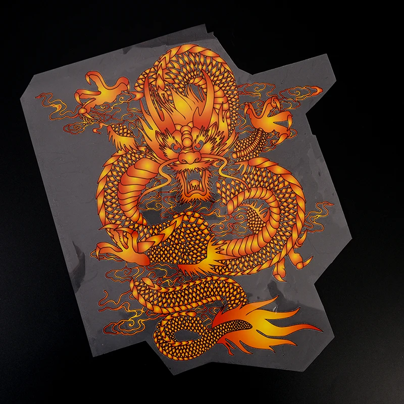 

Fashion Pyrography 27*25cm China Dragon Heat Transfer Fashion Iron On Patches For Clothes DIY Clothing Decoration Printing