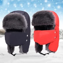 Шапка-бомбер для походов с подогревом, русская армейская кавалер Авиатор, Мужская зимняя шапка-ушанка, зеленая теплая шапка, бомбардировщик ушных лоскутов, кепка lei feng