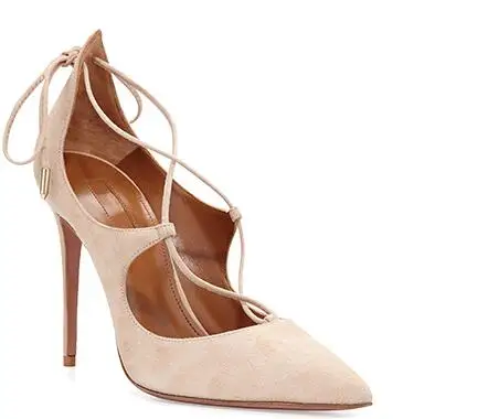 

Sexy bandaged pointed toe high heel pumps for women Basic female high heels Ladies red/black/gray shallow thin heel shoes