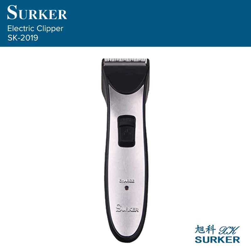 

SURKER SK-2019 Professional Rechargeable Electric Hair Clipper Quiet Hair Trimmer Barber Household Hair Cutting Machine EU Plug