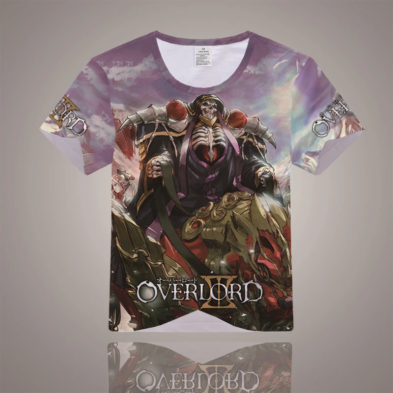 Персонаж Аниме Overlord Ainz Ooal платье футболка 3D принт мода короткий рукав косплей одежда цвета топы летние для мужчин и женщин футболка