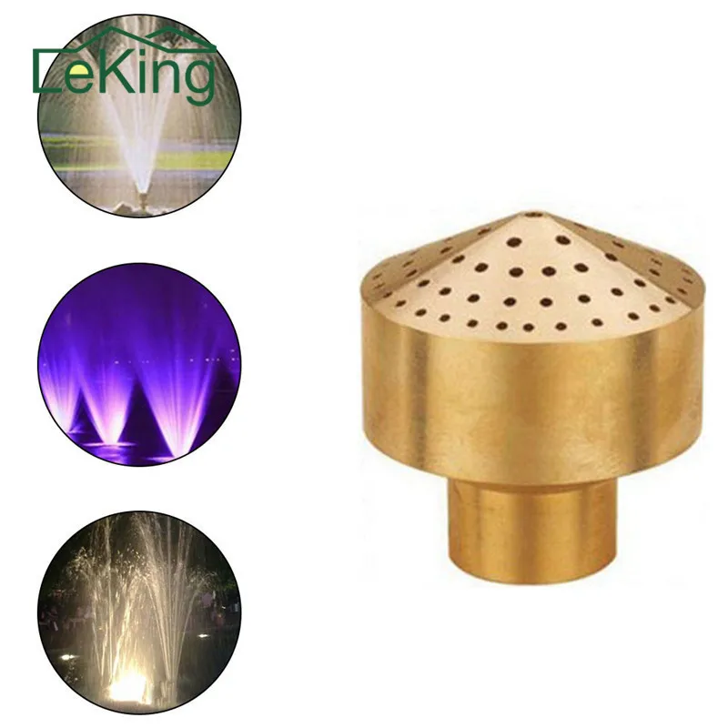 

1/2''3/4''1''3/2''2'' Brass Column Garden Pond Water Fountain Sprinkler Nozzle Spray Head For Home Garden Outdoor Decoration