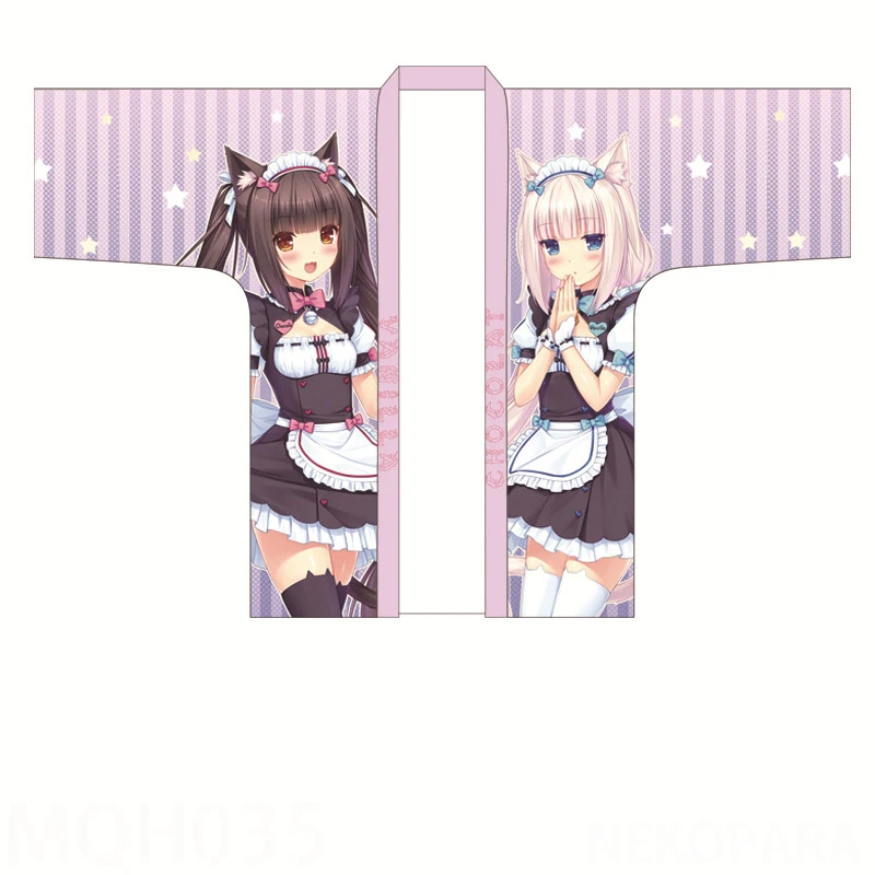 NEKOPARA VA Chocolat ванильный плащ Haori японский костюм для косплея для мужчин и женщин Повседневное кимоно юката Хэллоуин вечерние платья