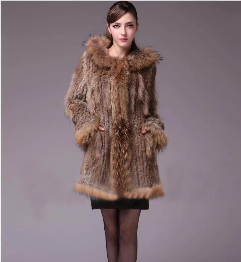 Femmes xxl Mode coréen S Manteau Nouvelle Casual 100Véritable D'hiver En Cuir Lapin Thermique 2016 De Fourrure 8ONyn0vmw