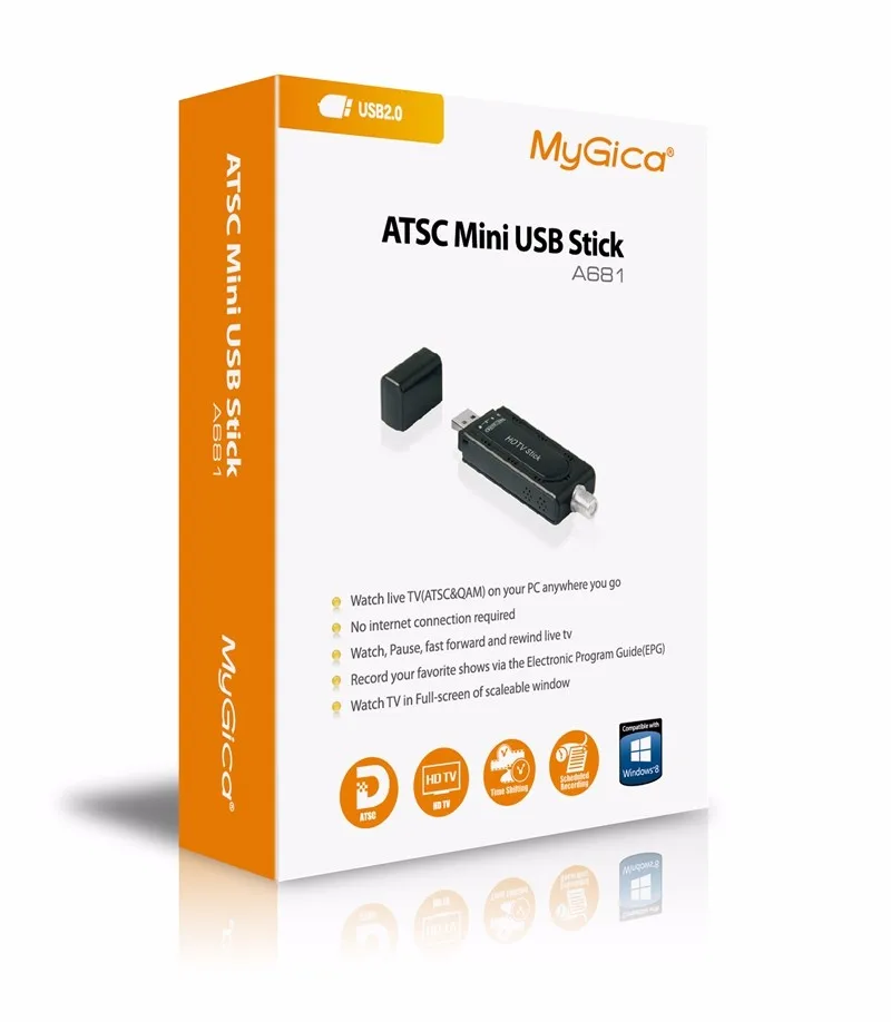 GENIATECH Mygica ATSC USB tv Stick A681 HD ТВ-тюнер для США, Канады, Южной Кореи, Мехико