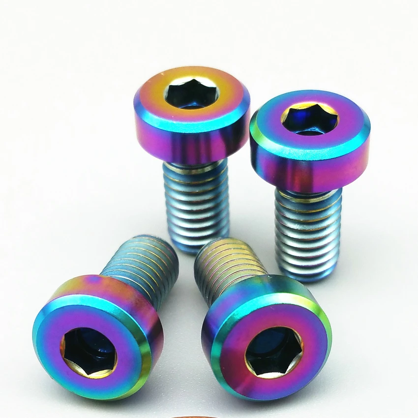 

M6x12 Ti Bolt for shimano XT/XTR Brake Inlet Hole titanium Bolt Gold and Multiple Color for Road and MTB Bike Ti fastener