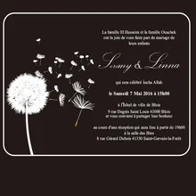 font b Customized b font Flying dandelion 5 7inch rectangle shape clear acrylic wedding font
