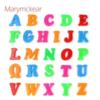 

26 pcs Alphabets Card Magnetic Toy Educational Toy Learning Toy 2x2.2cm/pc Children Toy Colorful Puzzles for Children