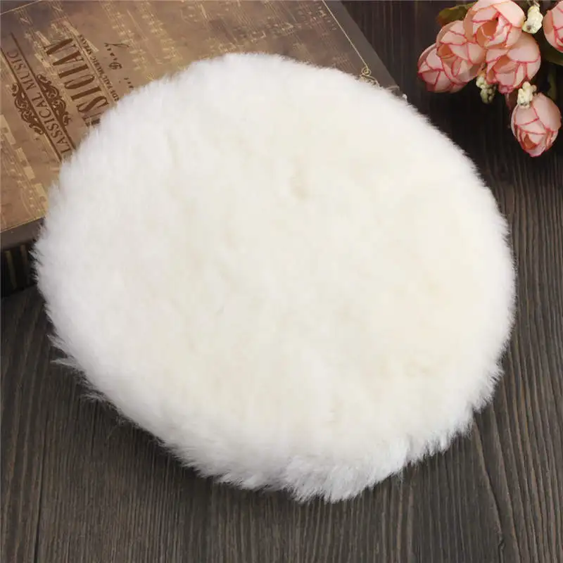 1 Pc 6 Inch Polisher Buffer Soft Wool Pad Bonnets w/ Wheel Polishing
