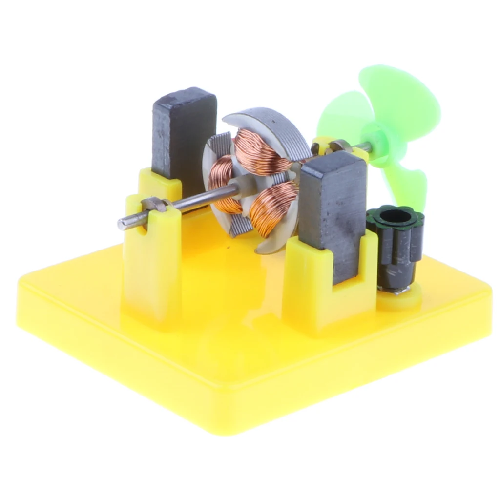 2pcs Kids Mini Motor Model Kits Toy W/ Fan Educational Physics Science Toy 