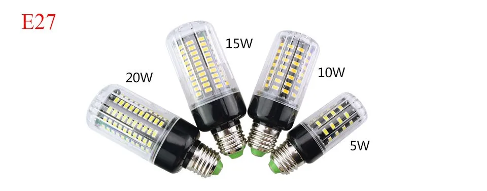 20 Вт люменов 5736 SMD Led кукурузная лампа светильник E27 E14 85 V-265 V 15W 10W 5W Светодиодная лампа без мерцания долговечная светодиодная лампа для светильник ing