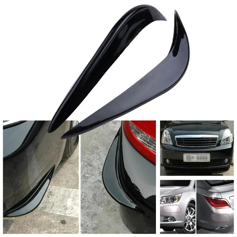 New 2Pcs Car Bumper Body Edge Corner Anti Scratch Protector Strip Guard