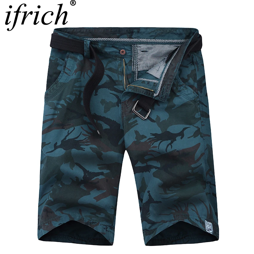 Мужские камуфляжные шорты карго крутые военные облегающие 38 Pantalones Cortos Hombre лето