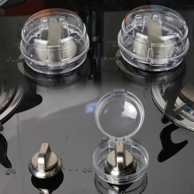 2pcs Home Kitchen Stove Oven Gas Knob Cover Protection for Baby Kids Children Safety Gas