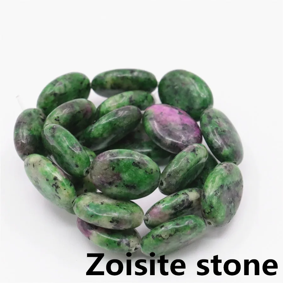 13x18 мм Овальный индийский оникс Lucky Amazon камень в виде арбуза лазурит песчаник свободные бусины 15 дюймов натуральный дизайн ювелирных изделий - Цвет: zoisite stone