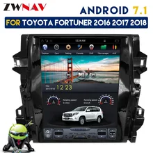 ZWNVA Tesla Style IPS Screen Android 7.1 64+2GB Car No DVD Player GPS Navigation For Toyota Fortuner 2016 2017 2018 Radio Stere 