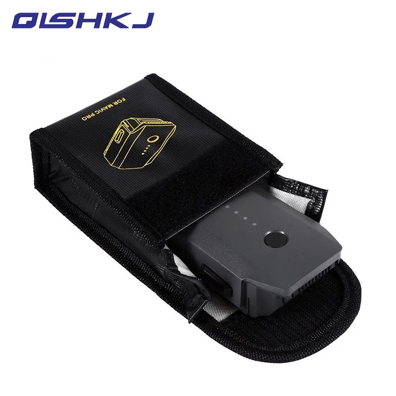 

1pc Lipo Battery Pouch Explosion-proof Protector Case Fireproof blast proof Safe Bag Fiber Storage Box for DJI Mavic PRO Battery