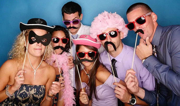 59 шт. Хэллоуин Свадебные украшения Photo Booth Реквизит DIY Mr Mrs Photobooth реквизит фото аксессуары свадебное мероприятие вечерние поставки