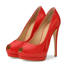 2018 Plus Size 34-46 Slip On Peep Toe Woman Pumps Black Red White Shoes Woman High Heels Office Lady Pumps TL-A0107 2018 Plus Size 34-46 Slip On Peep Toe Woman Pumps Black Red White Shoes Woman High Heels Office Lady Pumps TL-A0107