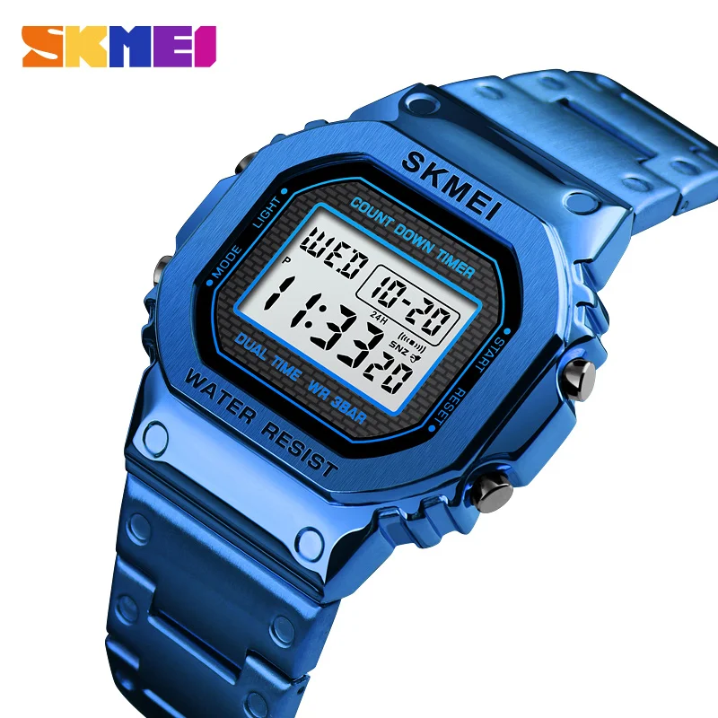 

Watches Men Electronic Led Digital Mens Watches Top Brand Luxury Male Clock Waterproof Military Watch reloj hombre SKMEI 2019