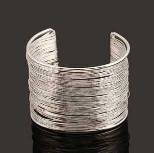 Модные золотые серебряные браслеты в стиле панк хип-хоп, браслет для женщин, бижутерия, модные аксессуары - Окраска металла: Silver Style 2