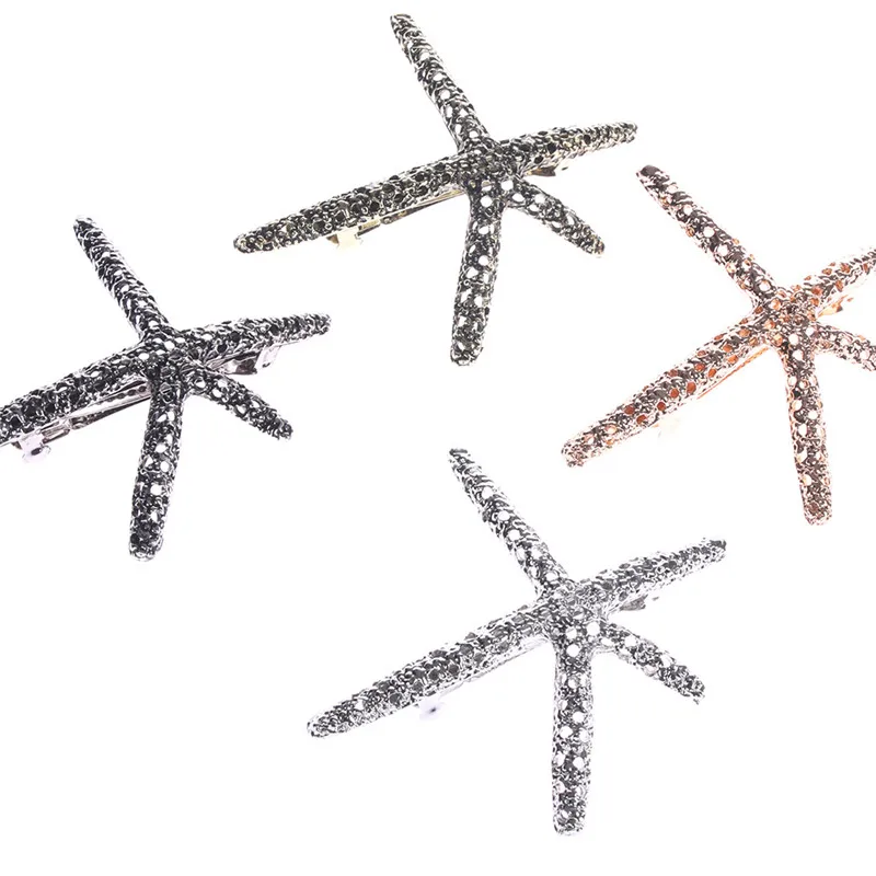 Hot Sale Fashion Women Beach Coral Starfish Hair Clip Barrette