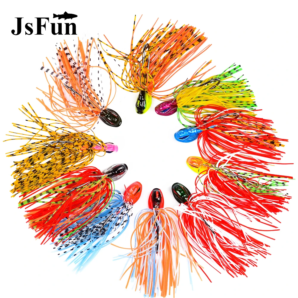 5PCS DIY Buzzbaits Wobblers Sinking Spinnerbaits 15G Pike Bass Jigs Fishing Lures Buzz Baits Colorado Willow Indiana Blades L166