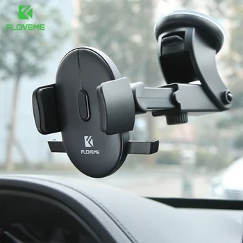 

FLOVEME Windshield Car Phone Holder For iPhone 7 X XS Samsung 360 Dashboard Cell Phone Stand Holder in Car Mount telefon tutucu