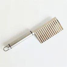 

Multi-functional Fruit Vegetable Cutter 304 Stainless Steel Wavy Slices Potato Cucumber Watermelon Slicer Salad Swing Slicer