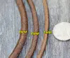 5Y/lot 1 1.5 2 2.5 3 4 mm Genuine Cow Leather Cord Bracelet Necklace Findings Round Leather Rope String Jewelry Making Findings ► Photo 2/5